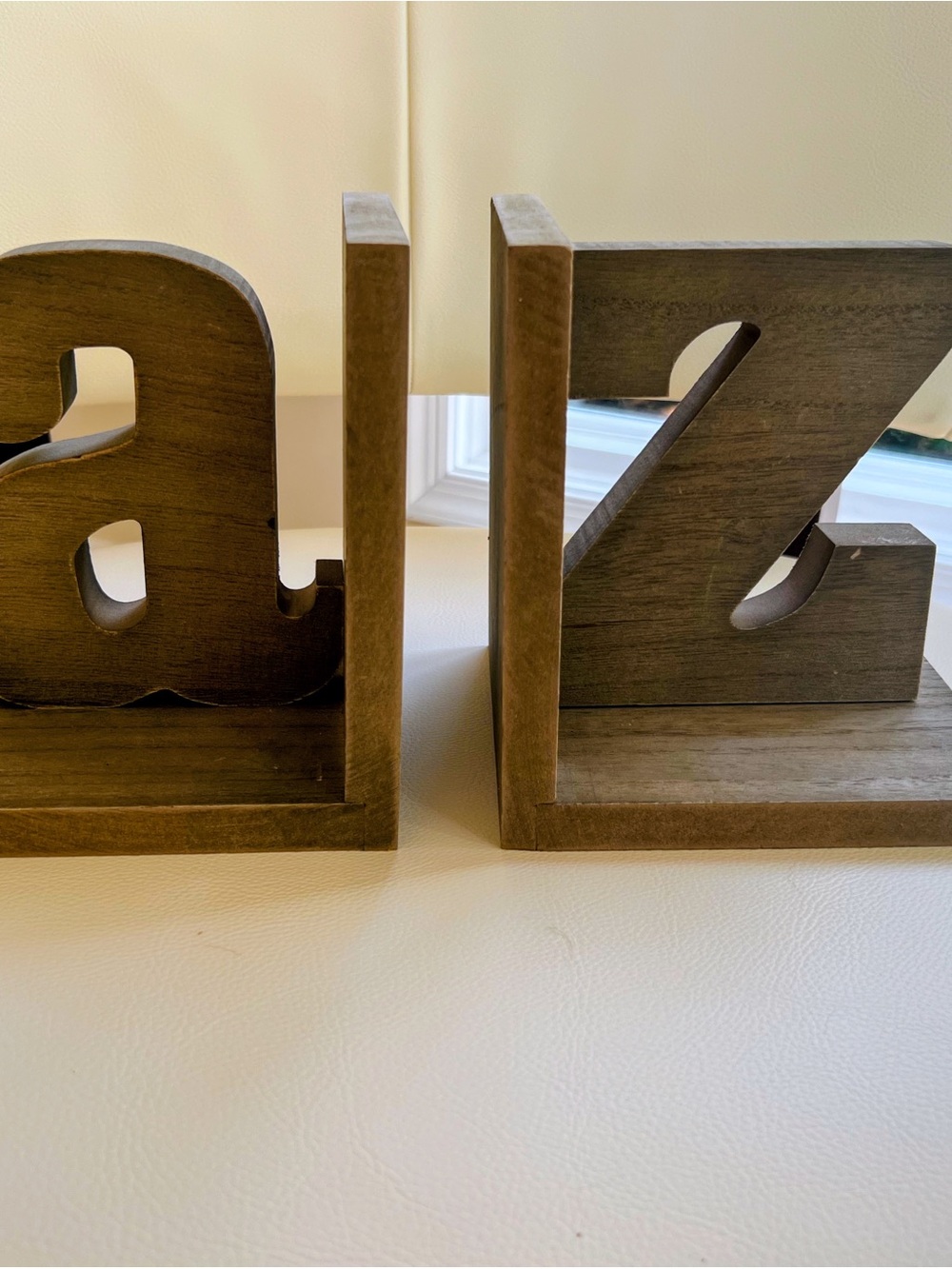 Wooden Block Letter Wall Decor - Brown